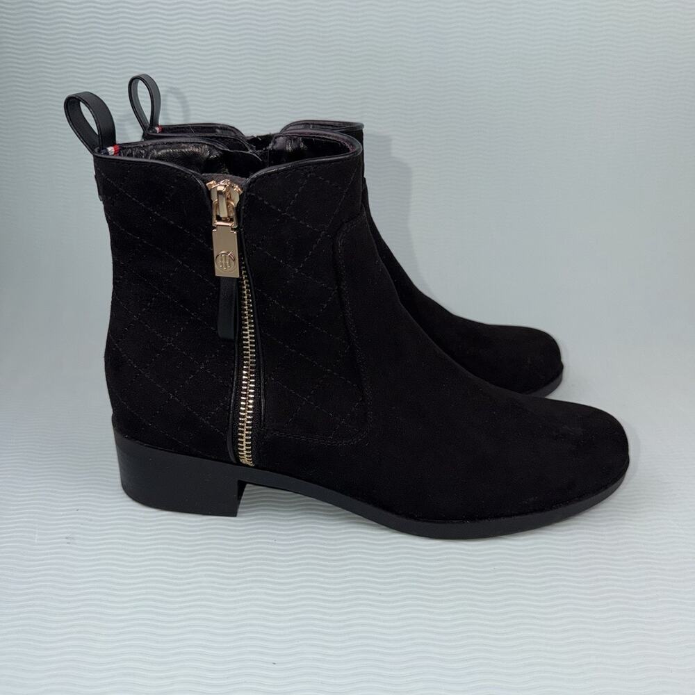 Tommy Hilfiger Ankle Boots With Zipper Women’s Size 8M Black